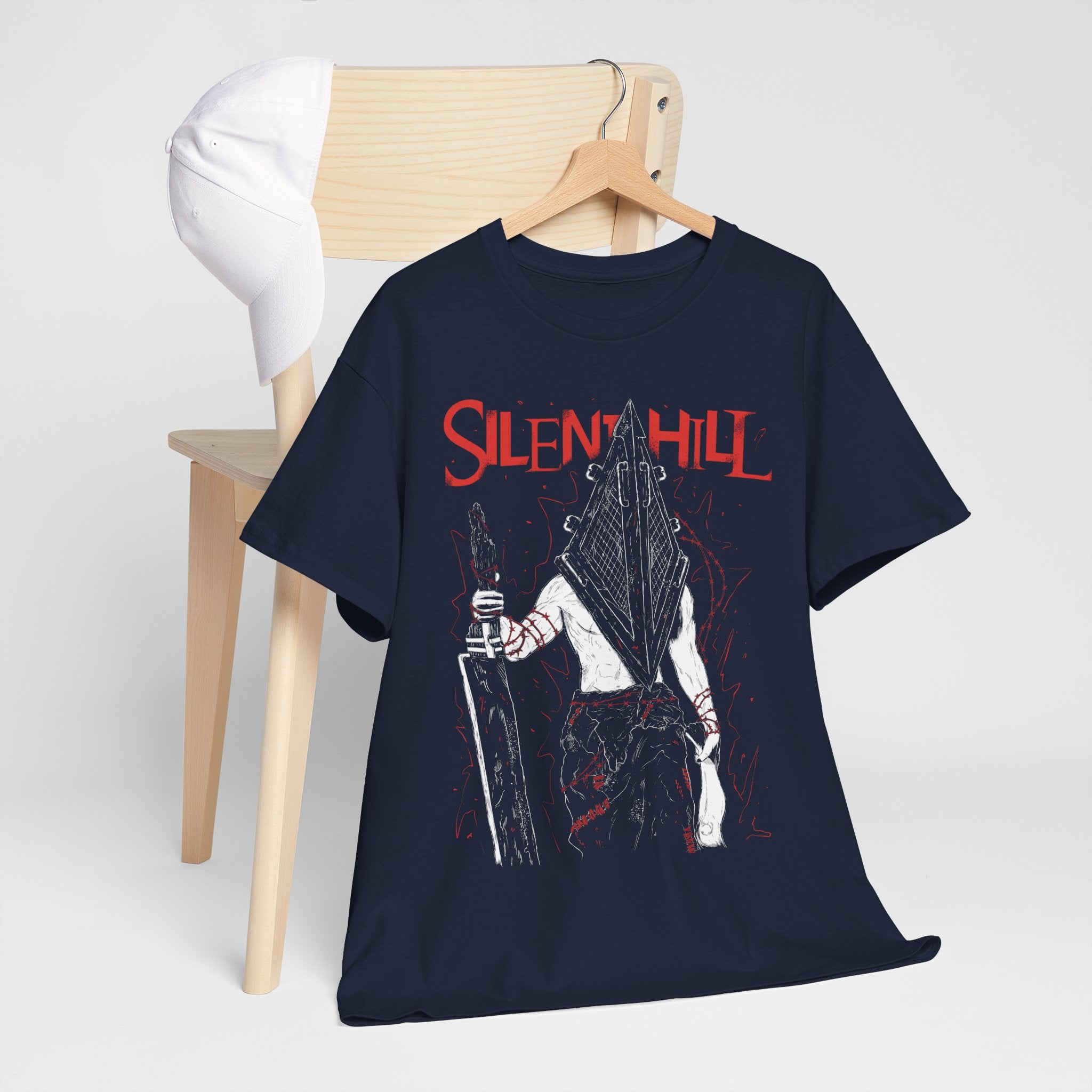 Triangle Head Silence Hill V2 Premium Gift Unisex Shirt Team Silent Remake Pyramid Head James Maria Gift Shirt Horror Anime