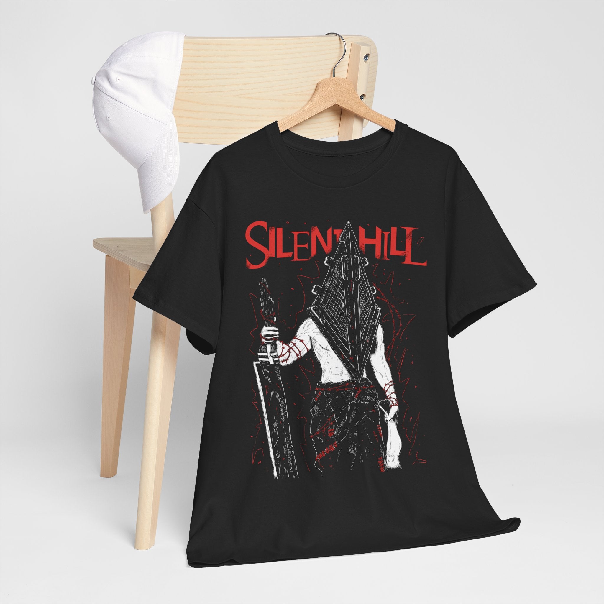 Triangle Head Silence Hill V2 Premium Gift Unisex Shirt Team Silent Remake Pyramid Head James Maria Gift Shirt Horror Anime