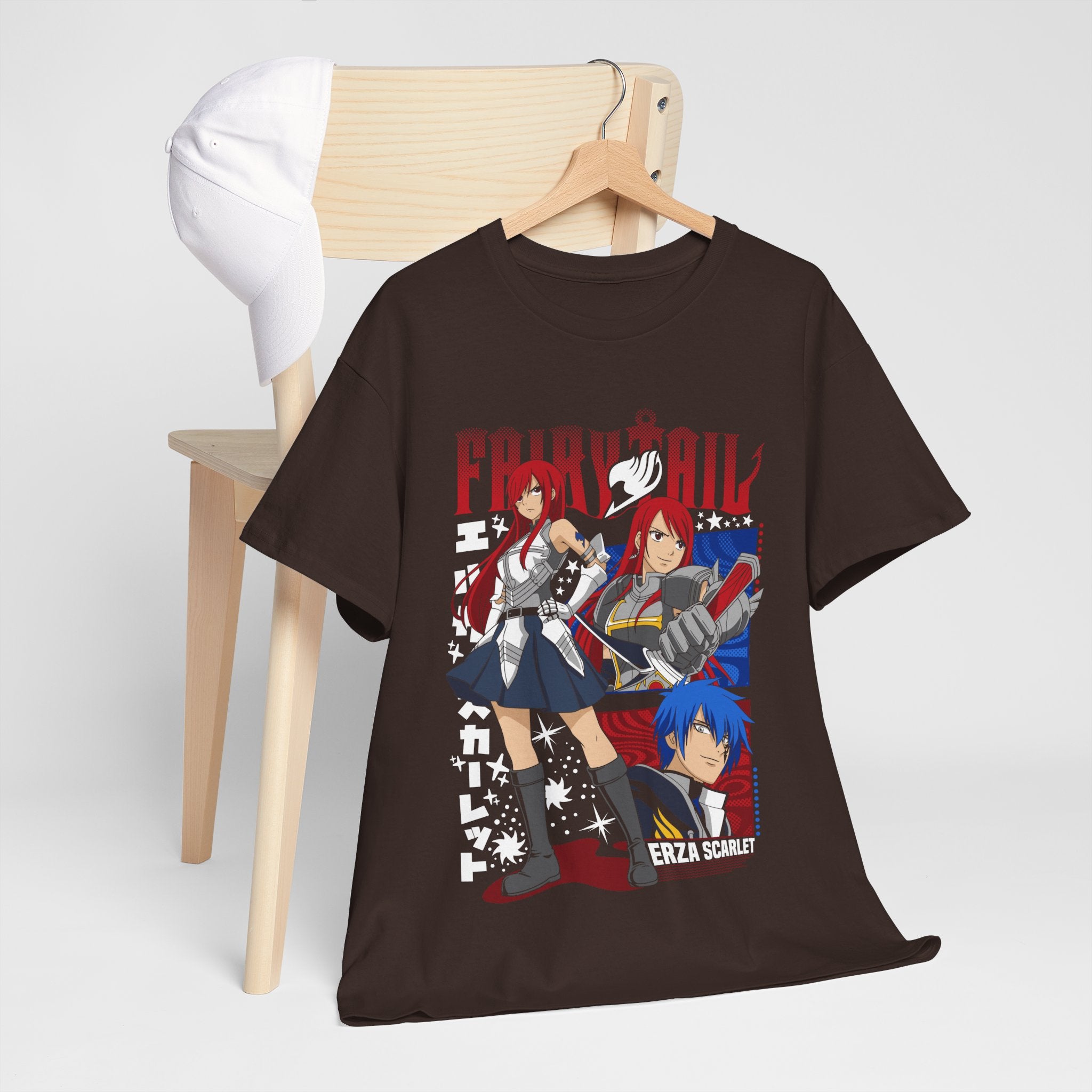 Erza Scarlet Fairy Tail,Happy,Iron Dragon Slayer,Dragon Slayers,Gray Fullbuster,Gajeel Redfox ,Fairy Tail Guild T-Shirt