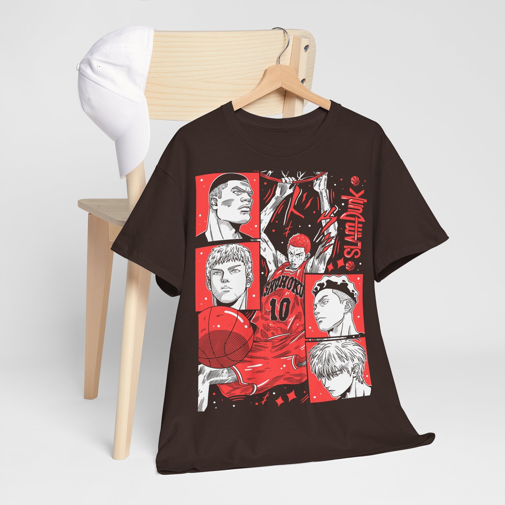 Unisex slamdunk tshirt, slamdunk anime, hanamichi sakuragi Shirt, shohoku shirt, slam dunk manga, japanese anime shirt, Kaede Rukawa shirt