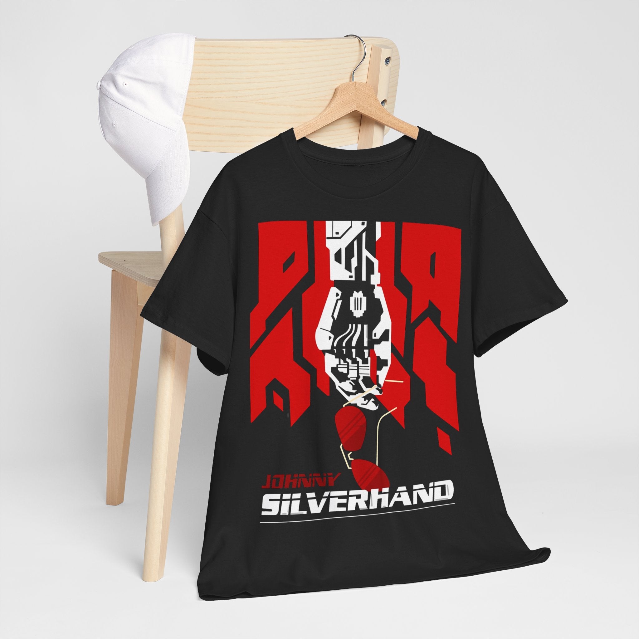 Unisex Cyberpunk Samurai  T-shirt Day Gift Johnny T-shirt Cool Silverhand Premium Unisex T-shirt, Unisex T-shirt, Anime Shirt
