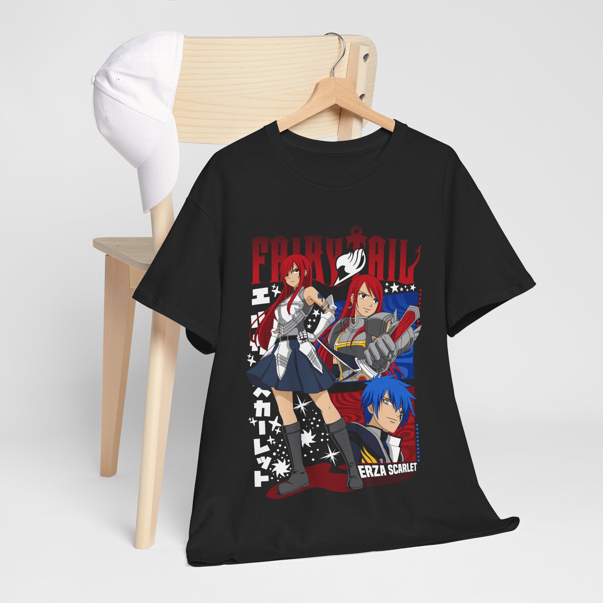 Erza Scarlet Fairy Tail,Happy,Iron Dragon Slayer,Dragon Slayers,Gray Fullbuster,Gajeel Redfox ,Fairy Tail Guild T-Shirt