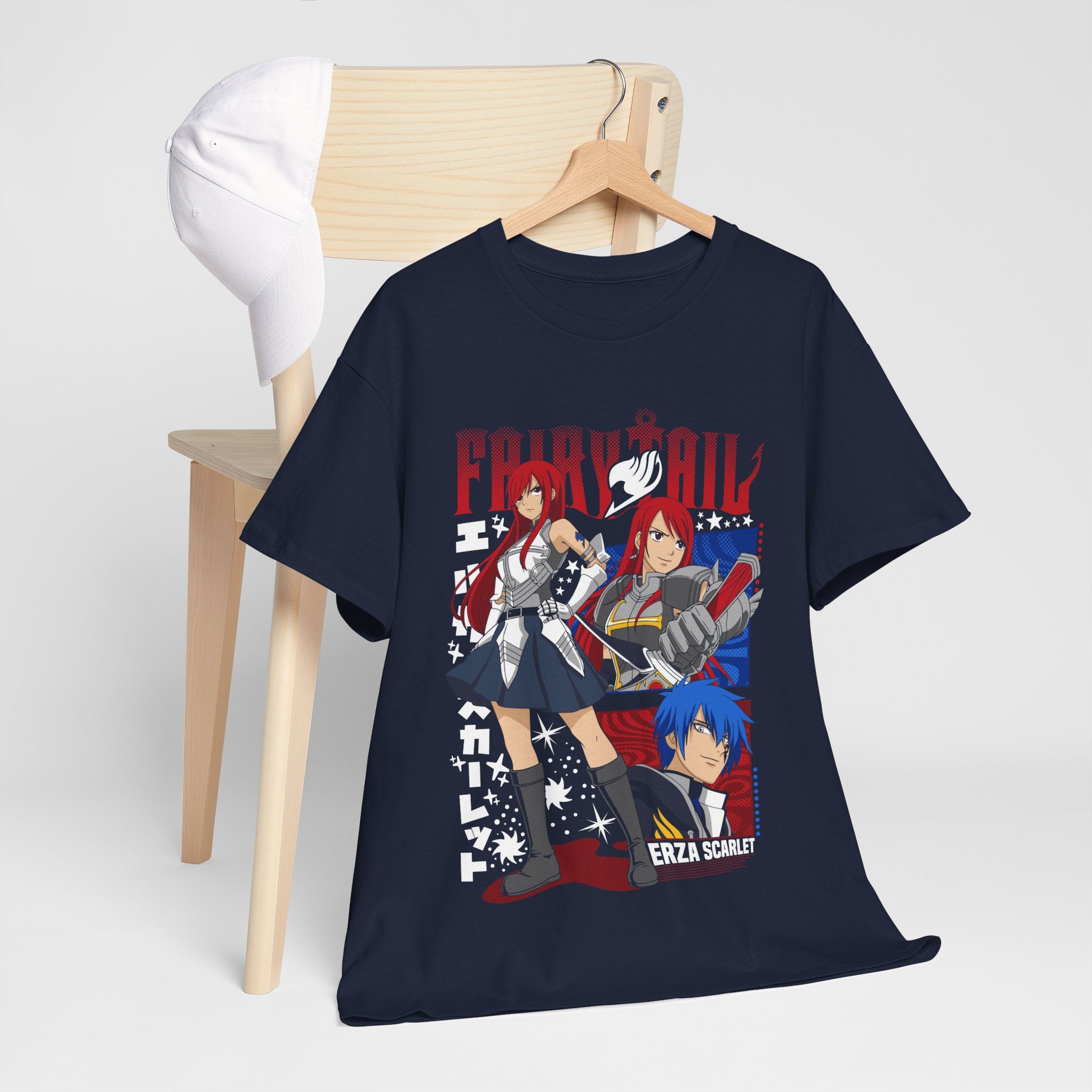 Erza Scarlet Fairy Tail,Happy,Iron Dragon Slayer,Dragon Slayers,Gray Fullbuster,Gajeel Redfox ,Fairy Tail Guild T-Shirt