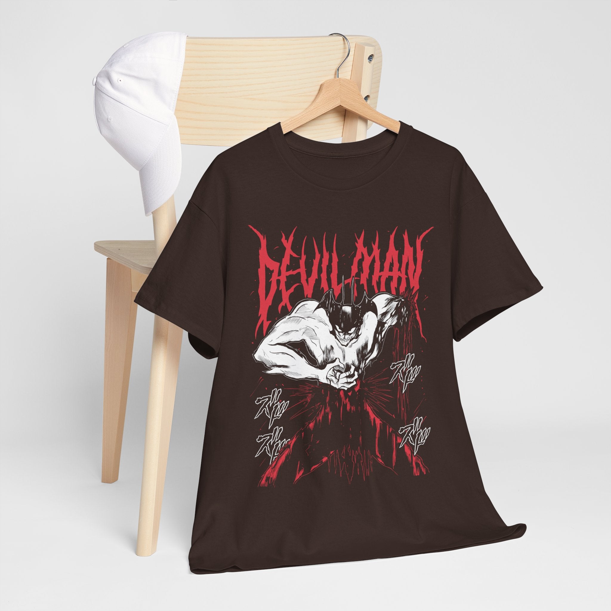 Unisex Devilman Crybaby Anime T-Shirt, Akira Fudo Manga Shirt, Japan, Anime Manga Shirt, Anime Shirt, Black Swordsman, Skull Knight