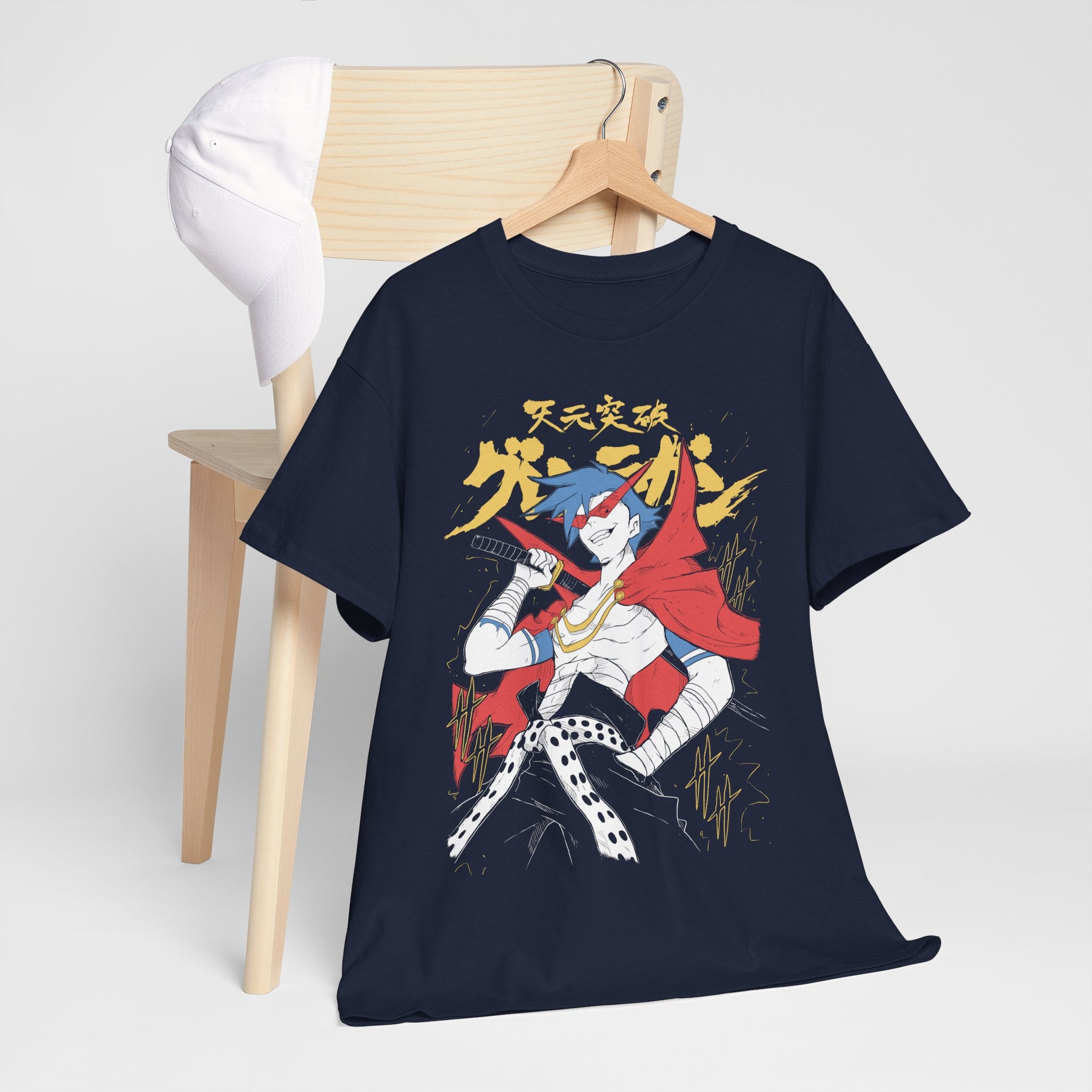 Tengen Toppa T-shirt Gurren Lagann Kamina Anime Simon Gift Shirt cartoon kids