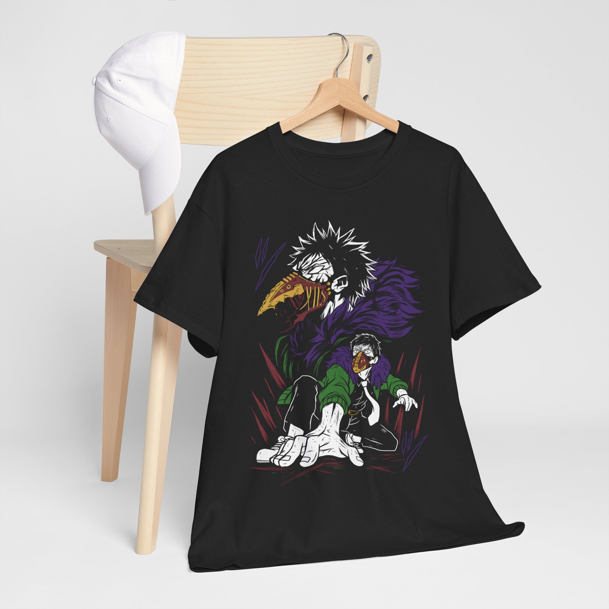 Powerful Anime Villain Unisex T-shirt - Retro Japanese Manga Style Apparel, 90s Action Adventure Clothing, Dark Villain Energy, Classic Hero