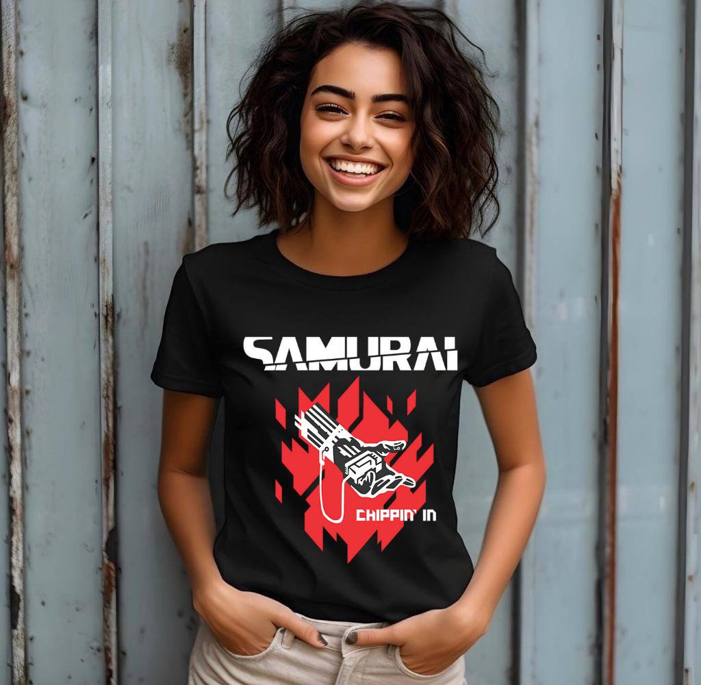 Copy of Unisex Cyberpunk Samurai Never Fade Away Graphic T-Shirt Premium Unisex T-shirt, Unisex T-shirt, Anime Shirt, Comfort Colors Shirt
