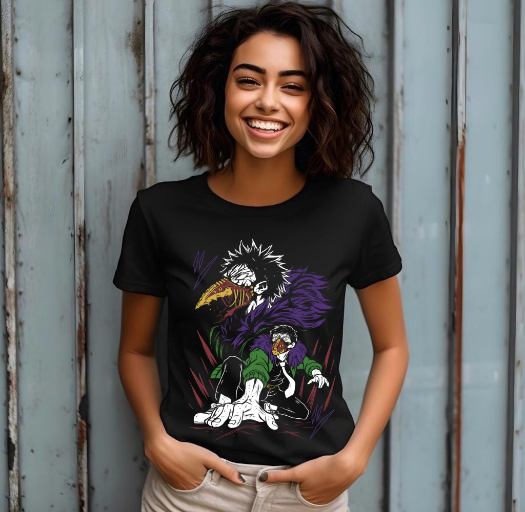 Powerful Anime Villain Unisex T-shirt - Retro Japanese Manga Style Apparel, 90s Action Adventure Clothing, Dark Villain Energy, Classic Hero