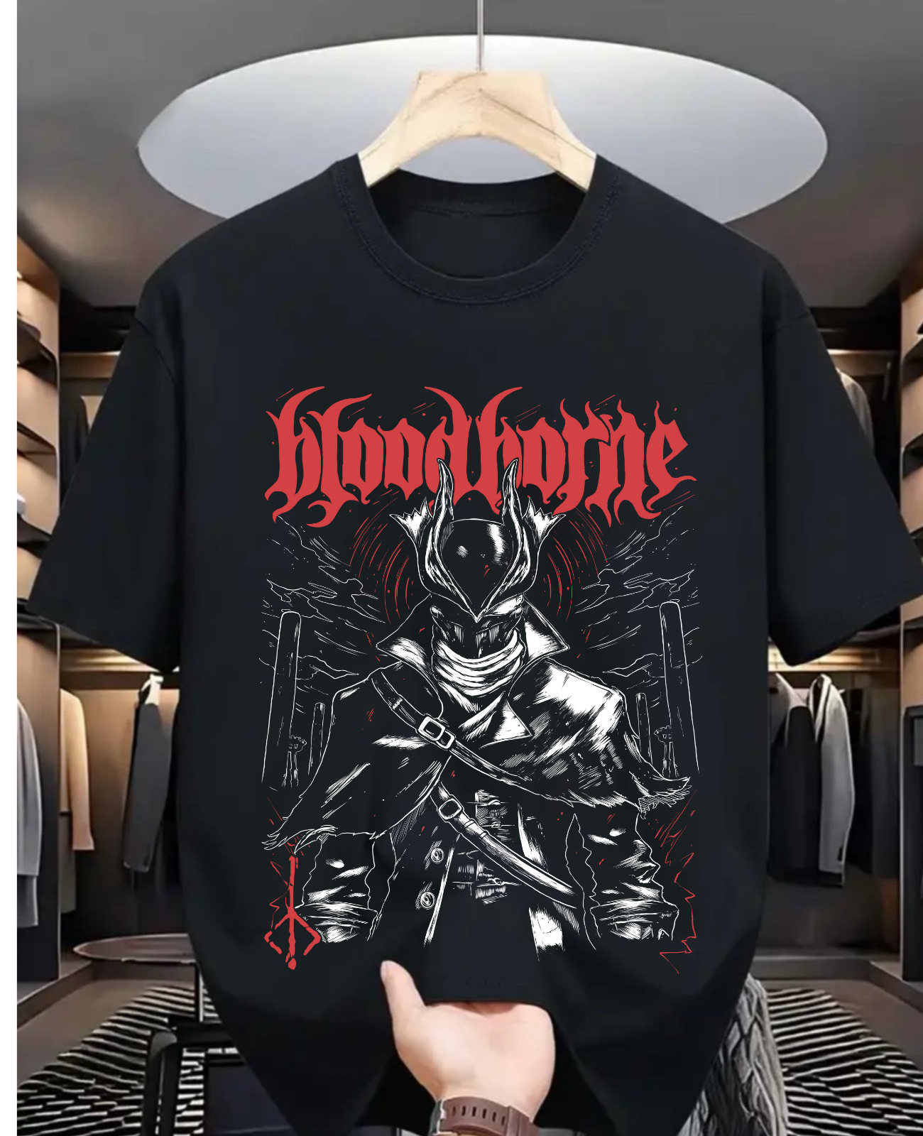 Unisex Bloodborne Lady Maria of the Astral Clocktower Gaming T-Shirt, Soulsborne Yharnam Shirt, Anime Manga Shirt, Anime Shirt