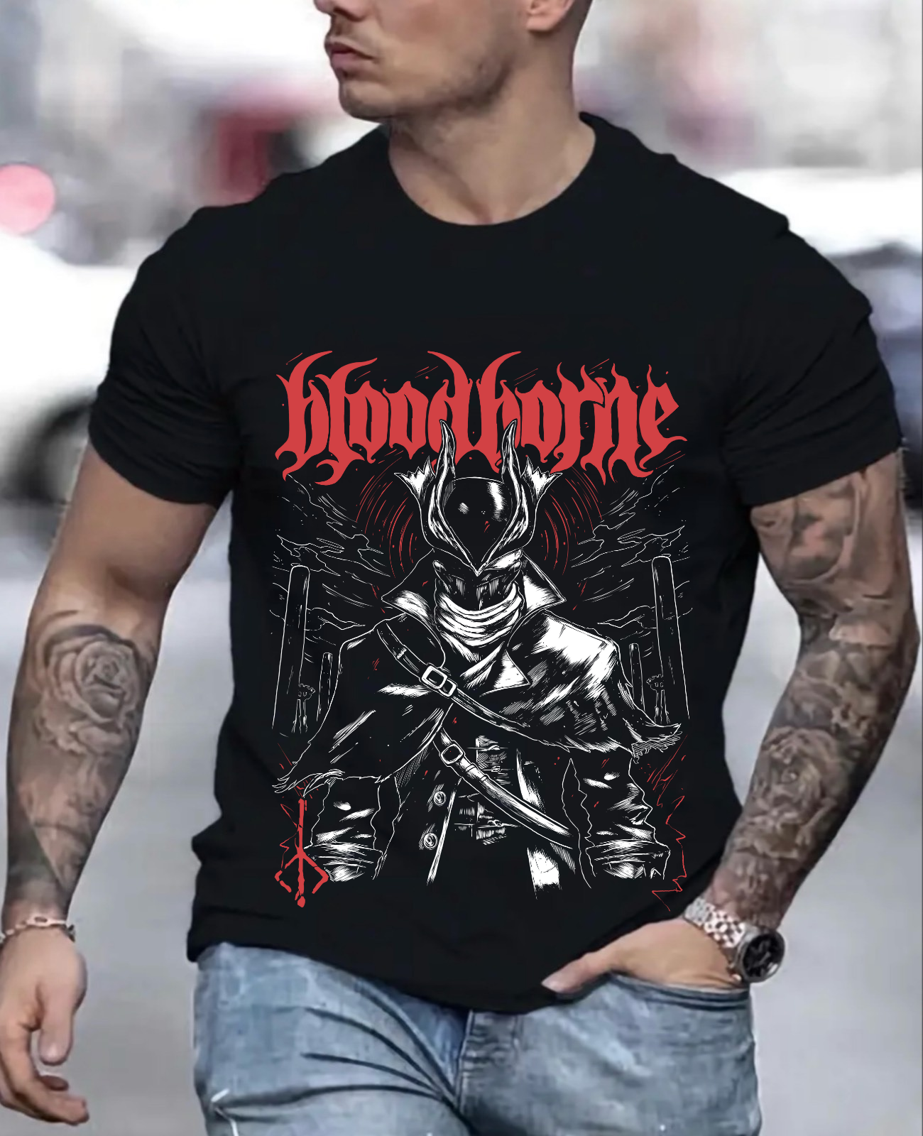 Unisex Bloodborne Lady Maria of the Astral Clocktower Gaming T-Shirt, Soulsborne Yharnam Shirt, Anime Manga Shirt, Anime Shirt
