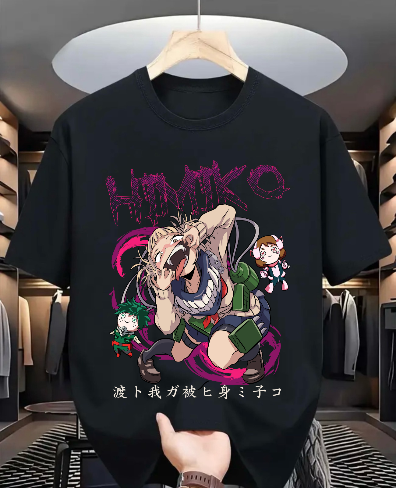 Himiko Toga Izuku Midoriya Kawaii Unisex Tee Anime Shirt, Gift for Anime Fans,Anime Waifu shirt ,My Hero Academia T-Shirt