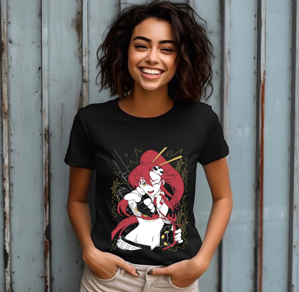 Kamina Tengen Toppa Gurren Lagann T-Shirt, Kamina Tee, Simon, Yoko, Mecha, Anime Shirt,girl, Aesthetic, Manga Tee, Japanese Movie, Shounen