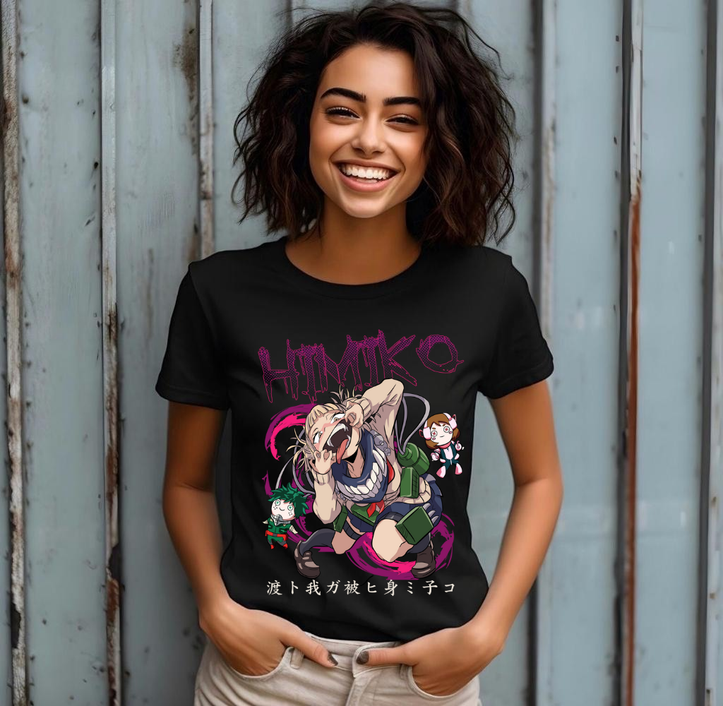 Himiko Toga Izuku Midoriya Kawaii Unisex Tee Anime Shirt, Gift for Anime Fans,Anime Waifu shirt ,My Hero Academia T-Shirt