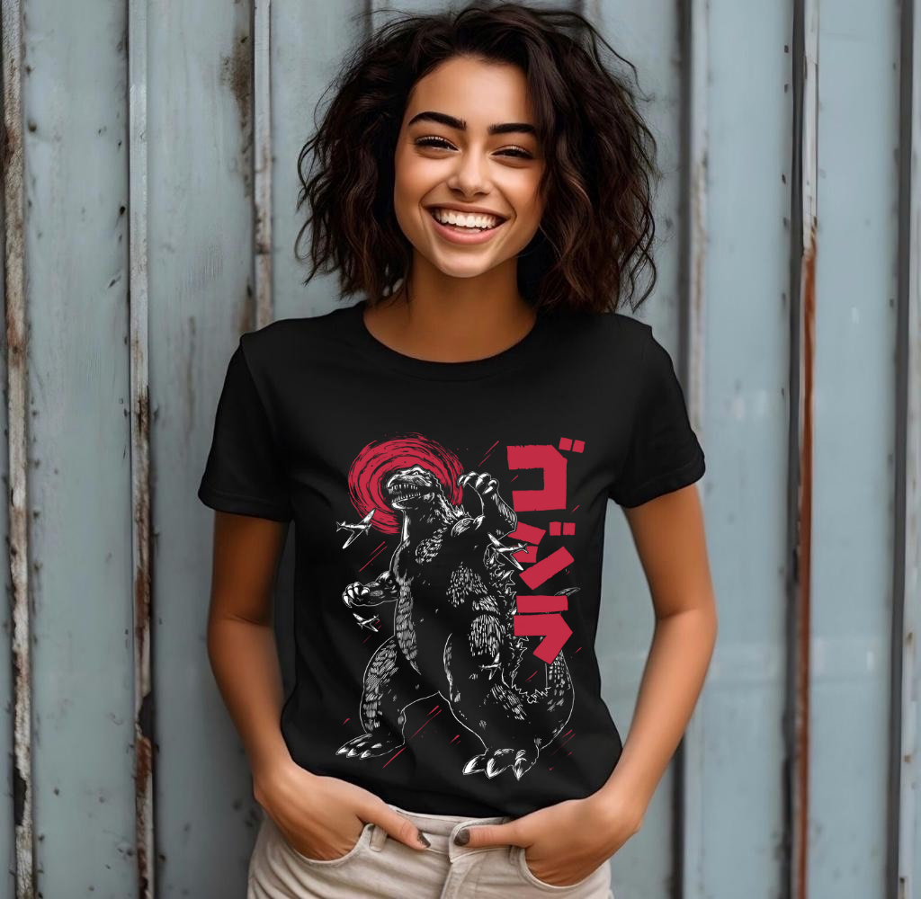 Gozilla Retro Arcade T-shirt Gifts For Her,Gifts For Him kull Knight, Graphic Anime Tee, Manga Shirt