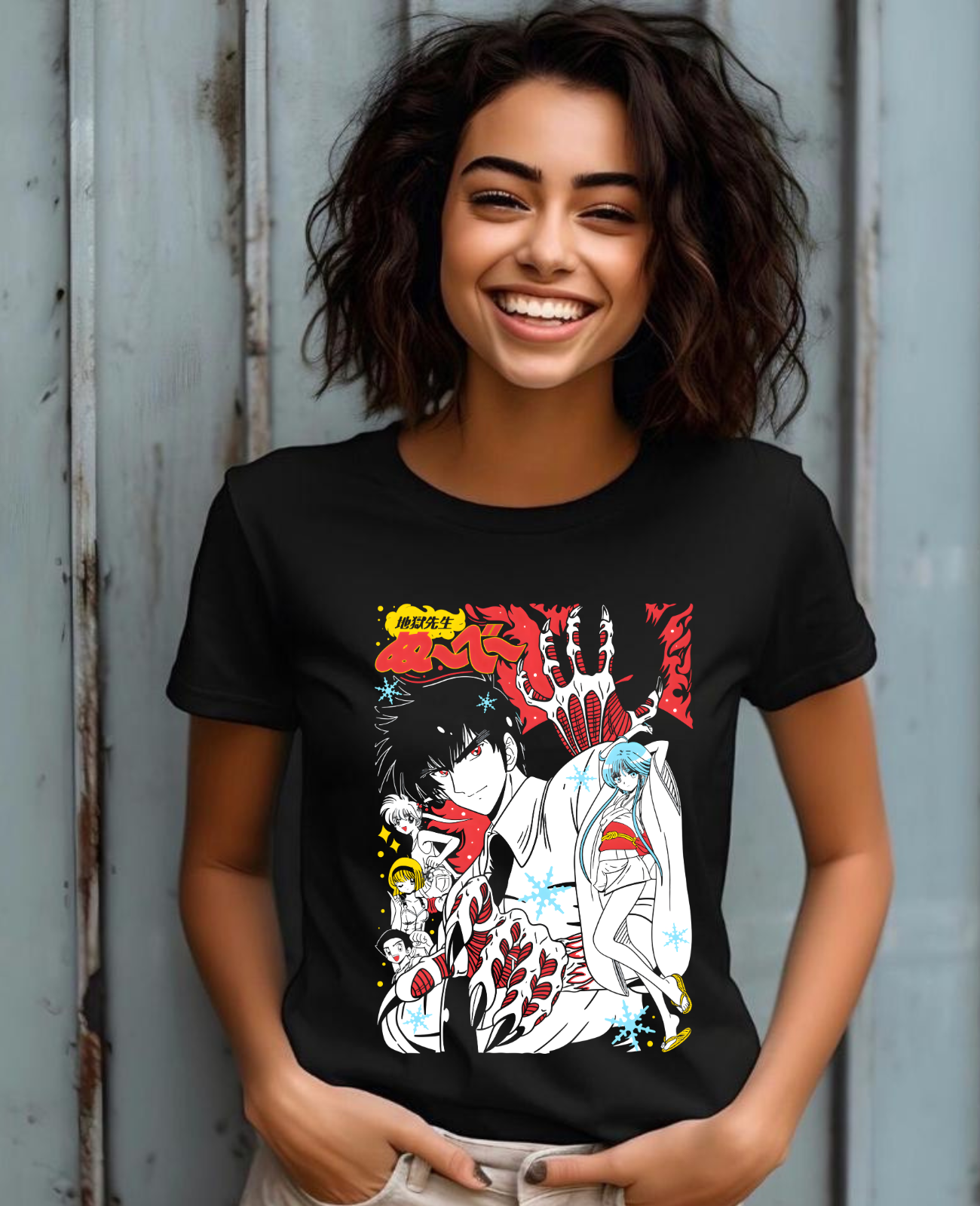 Nube T Shirt Jigoku Sensei Nube Anime Nueno Meisuke Tamamo Kyosuke Shirt Anime Manga Unisex Tshirt T-Shirt Tee ALL SIZES