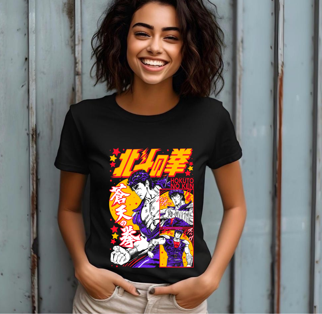 Fist Of The North Star T-Shirt - Hokuto no Ken - Kenshiro - Japanese Anime, Anime Manga Exclusive Anime