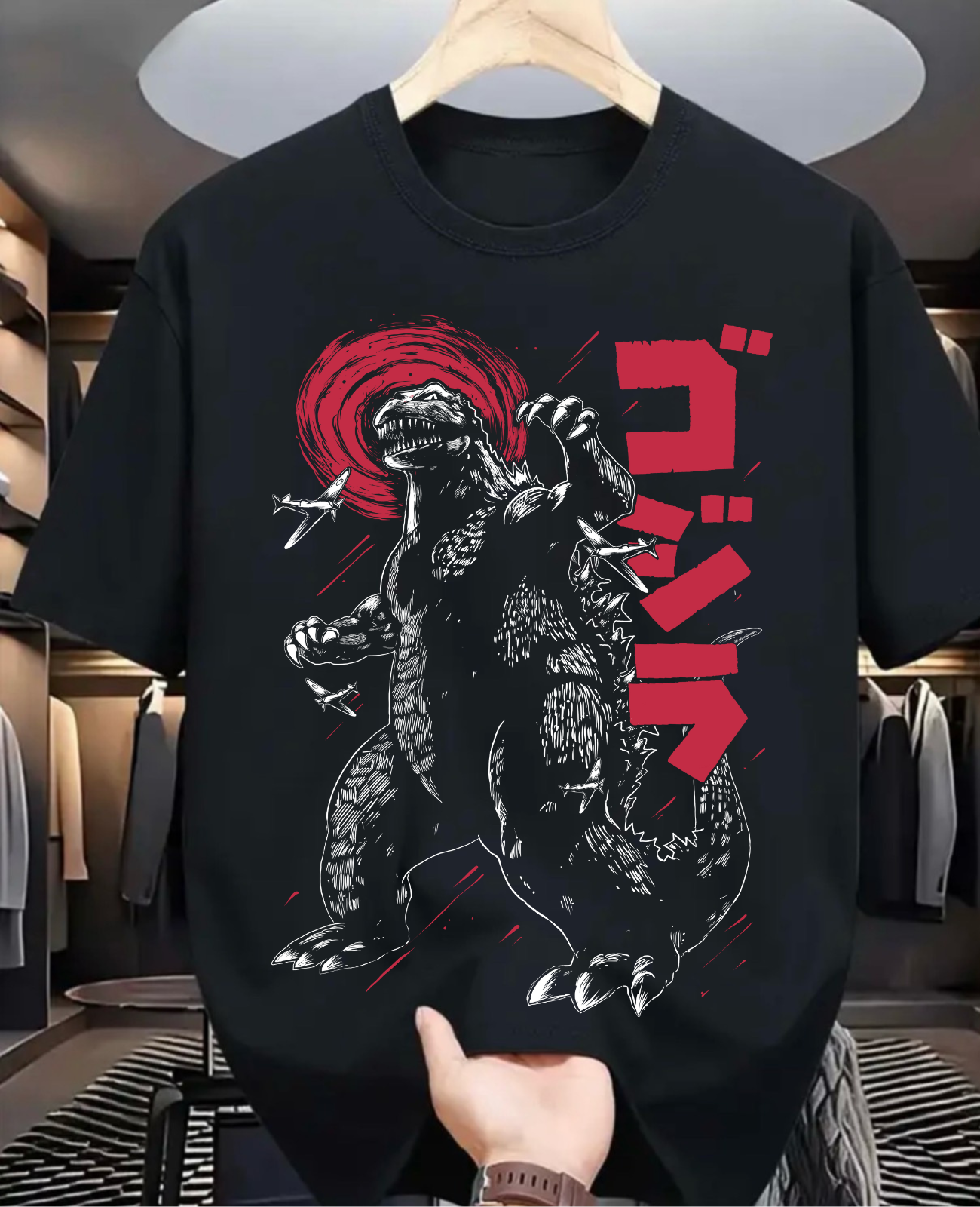 Gozilla Retro Arcade T-shirt Gifts For Her,Gifts For Him kull Knight, Graphic Anime Tee, Manga Shirt