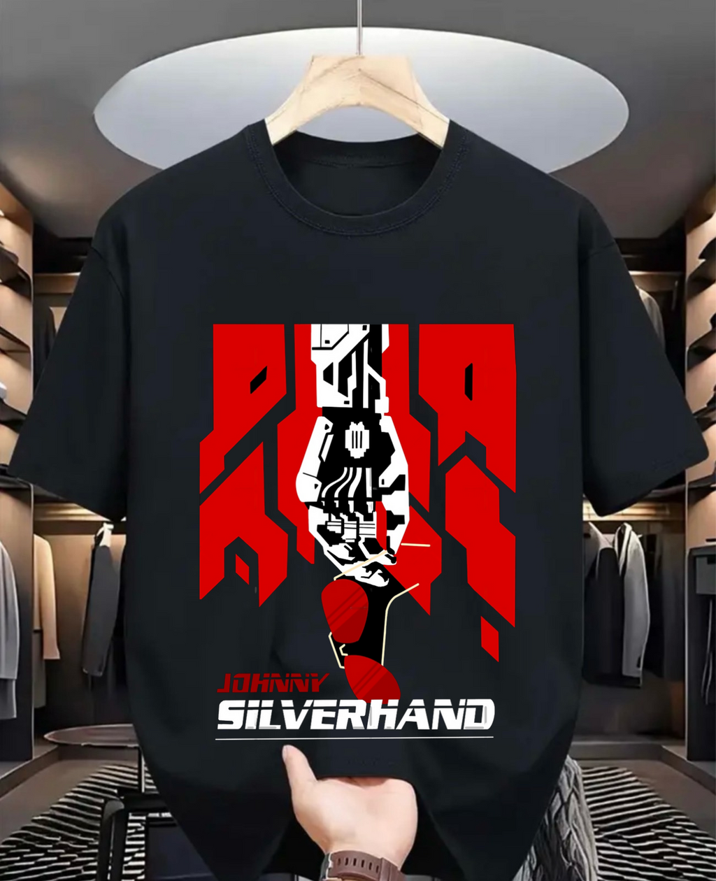 Unisex Cyberpunk Samurai  T-shirt Day Gift Johnny T-shirt Cool Silverhand Premium Unisex T-shirt, Unisex T-shirt, Anime Shirt