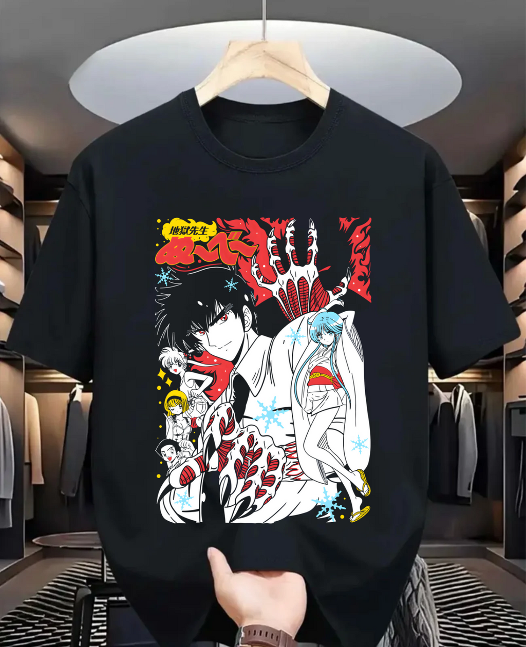 Nube T Shirt Jigoku Sensei Nube Anime Nueno Meisuke Tamamo Kyosuke Shirt Anime Manga Unisex Tshirt T-Shirt Tee ALL SIZES