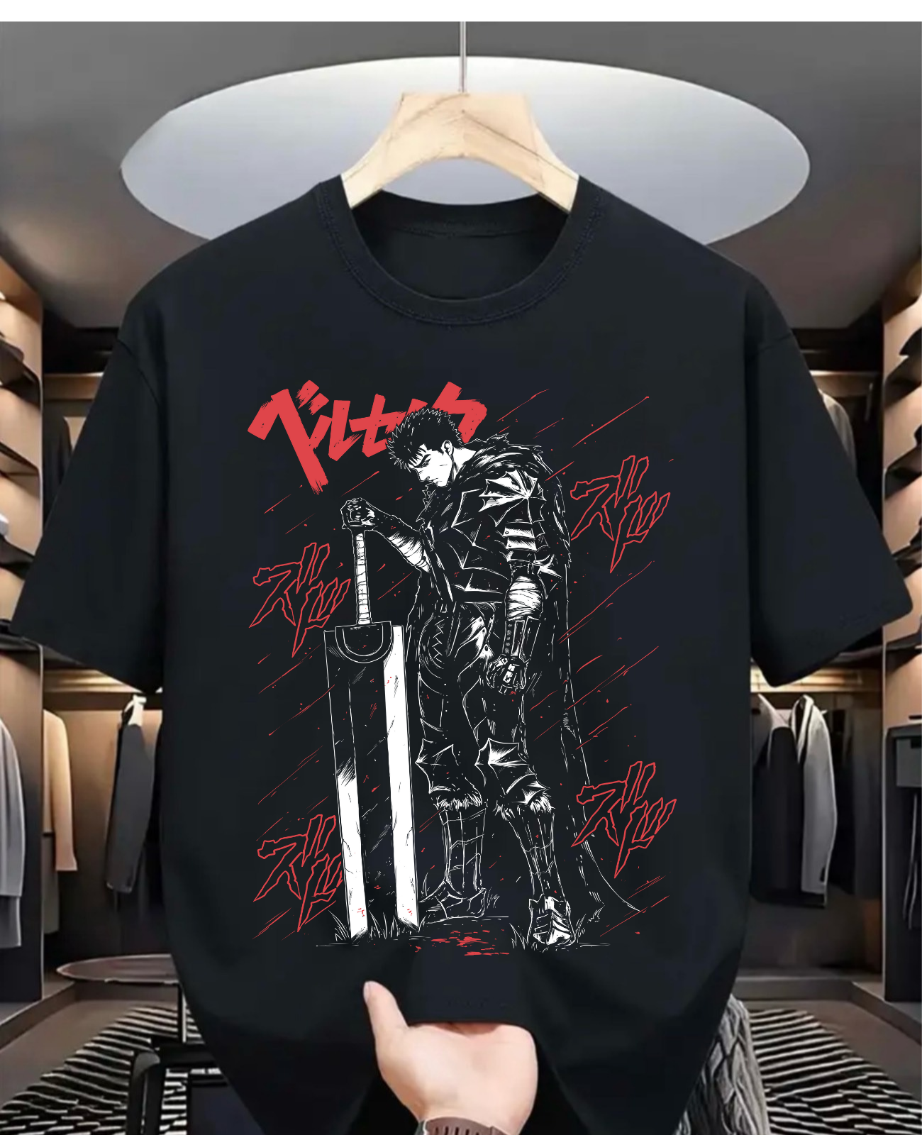 Anime Vintage Special Unisex T-shirt, Anime Manga Shirt, Anime Shirt, Black Swordsman, Skull Knight, Graphic Anime Tee, Manga Shirt, Japan