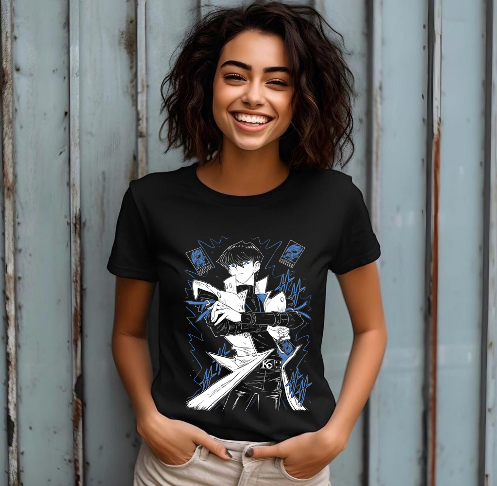 Anime Duel King T Shirt Black Unisex T-shirt Anime Kawaii, Anime Sweatshirt, Graphic Anime Tee, Unisex T-shirt